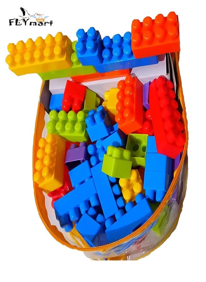 FLYmart Creative Smart Building Blocks: 50-Piece Indoor Brain Game for Skill IQ Enhancement in Kids - Foster Cognitive Skills and Unleash Imagination with The Unbreakable Blocks Toy Set - Image 2